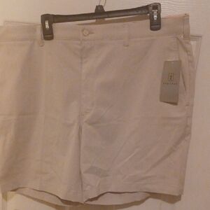 PGA Tour Men's Light Tan Flat Front Shorts